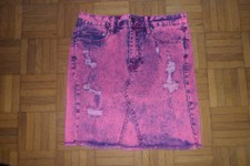 JUPE EN JEANS FUSHIA/NOIRE SHEIN FEMME/ADO TAILLE M 36/38  STRETCH TTBE!!