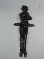 Inhabituel Main Sculpté Ébène Ballerine Tenture Murale 29 CM 29.2cm