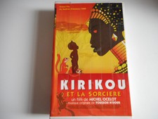 K7 VHS CASSETTE VIDEO-  KIRIKOU ET LA SORCIERE film de MICHEL OCELOT- DUREE 1H10