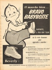 Publicité Advertising 1958  Chaussure BABYBOTTE bottine collection mode Beverly