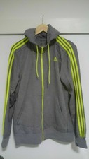 Ensemble VESTE PANTALON Jogging Adidas Gris Vert Climalite -Taille L - ETAT NEUF