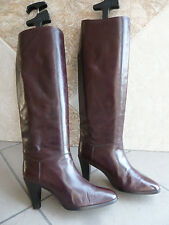 Bottes  vintage  PIETRO DI ROMA  (P)  Bordeaux  (1982)   - T.  37,5