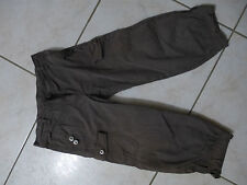   Pantalon coton kaki DDP + Pantalon velour tendre Okaidi 10 ans