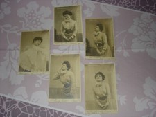 5 magnifiques Cartes Postales anciennes "Le Baiser"