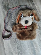★ PELUCHE sacoche chien chiot doudou fermeture éclair porte monnaie bandoulière
