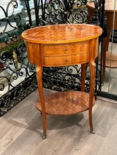 Superbe Table Guéridon Plateau Marqueterie  / MEUBLE ANCIEN 