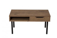 Iris Ohyama, Table basse/Petite table basse - L80 x l38 x H41 cm - Brun cendré