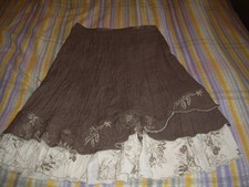 Jupe évasée marron LEWINGER Taille 44