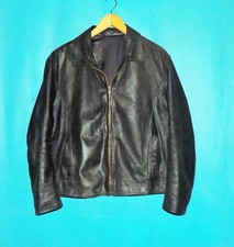 veste VENT COUVERT  en cuir de vachette cracker taille xl