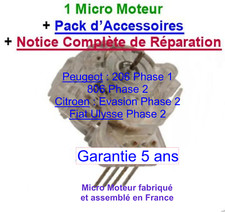 Micro moteur pour Compteur de Peugeot 206 PHASE 1 entre 1998 et Octobre 2001