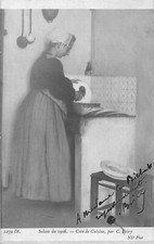 CP SALON DE 1906 COIN DE CUISINE PAR BOIRY 