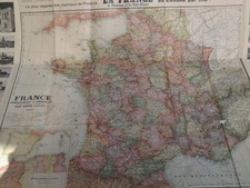 CARTE ANCIENNE- LA FRANCE DE BORDEAUX ET DU SUD-OUEST -Pierre RAOUL.