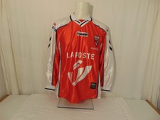 MAILLOT FOOTBALL PORTE  MOUSCRON EXCELSIOR N°11 MATCH WORN ANCIEN VINTAGE