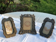 Lot de 3 petits cadres à poser Fer forgé Fonte façon Rétro Antique Campagne