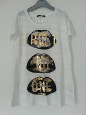 Lot de 3 t-shirts et 2 débardeurs. Marque: Mim, Shein et Jennyfer