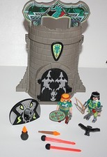 PLAYMOBIL 4775 TOUR AVEC CHEVALIERS DU DRAGON VERT COMPLET