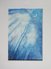 TABLEAU CONTEMPORAIN PEINTURE AQUARELLE + PASTEL MODERNE FIGURATIF ABSTRAIT 