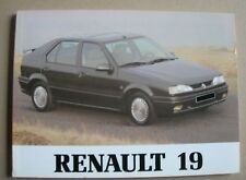 = RENAULT 19 - NOTICE D'UTILISATION et D'ENTRETIEN - 10 / 1993 - Etat quasi neuf