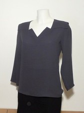 ? Top/ Tee Shirt Bleu Marine avec son Encolure en V- Taille 1- Aridza Bross 