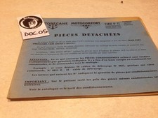 Motobécane Motoconfort vélomoteur moto scooter tarif liste pièces détachées 1962