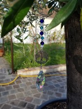 attrape-soleil capteur de soleil arbre de vie verre de bohème et prisme cristal 