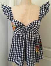 Joli Haut Vichy Zara Chic taille M