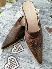 Jolies Mules En Cuir T38