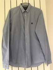 Chemise The Kooples XS Adjusted bleu à petits carreaux