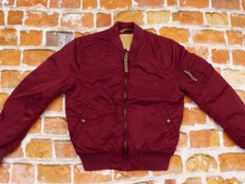 Alpha Industries Bomber Aviateur Veste Foncé Rouge MA-1 Bordeaux Pointure:M