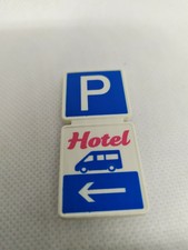 Playmobil 5267 Pancarte Parking Pièce Détachée Référence 30636683 mini bus hôtel