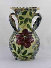 Ancien Vase Cruche De Céramique Pont De L'Archevêque, Peint À Main C.1940
