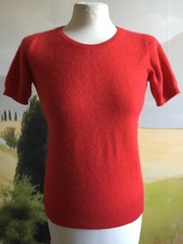 Pull manche courte 100 % cachemire INES DE LA FRESSANGE taille S ou 34/36 en TBE