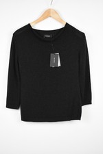 Cop Copine Festif Pull Femme Petit 3/4 Manche Noir Brillant Look Pull