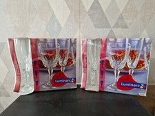 6 Flûtes À Champagne Luminarc Verreries Cristal D'arques Modèle Flamenco