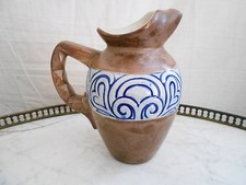 TRES BEAU PICHET A VIN / EAU / POT A LAIT EN FAIENCE DE QUIMPER HB