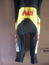 CUISSARD A BRETELLES SANTINI TEAM POLI FAUSTO COPPI SIZE L CYCLING SHORT