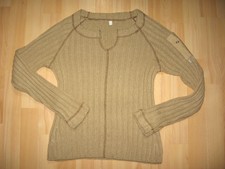 CAPTAIN TORTUE - Pull côtelé beige camel 100% coton - Taille 1 ou 36 - TBE !