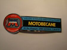 2 stickers MOTOBECANE vintage autocollant d époque