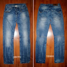 JEANS ZARA homme W28 L34 (FR t38) bleu délavé