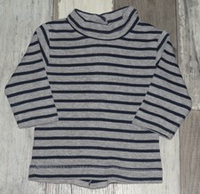 ✨ 3 mois KIABI - TIF27  /  Sous-pull gris rayé noir Garçon ✨