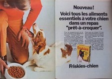 PUBLICITÉ 1971 EPAGNEUL POUR VOTRE CHIENS PRÊT A CROQUER FRISKIES - ADVERTISING