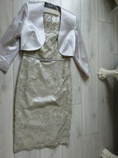 Robe et Veste de cérémonie beige " MIRALINA " 40 robe et 42 veste .