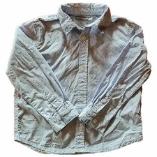 Sergent Major Chemise enfant à rayures et pois bleus taille 3 ans