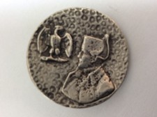 Bouton ancien : Napoléon et aigle impérial