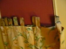 lot de 2 paires de doubles rideaux à pattes jaunes