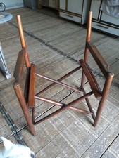 ANCIEN FAUTEUIL PLIANT EN BOIS VINTAGE DANOIS A IDENTIFIER