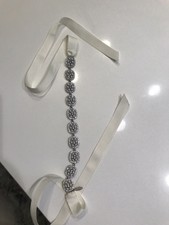 Natasha Jewelry Silver Pearls Crystals Bridal Accesories Hair Or Body