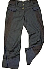 ? Garella  Taille 34 ? Superbe pantacourt bleu femme laine mélangée corsaire