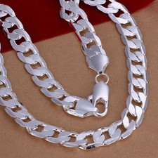 Collier 50CM Chaîne Massif Argent 925 Bijoux k8