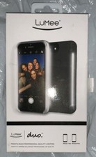 Gunuine LUMEE Duo DEL Selfie étui léger, Iphone 6+, 7+ & 8+ Noir Nouveau RRP £ 69.99